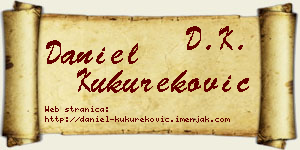 Daniel Kukureković vizit kartica
